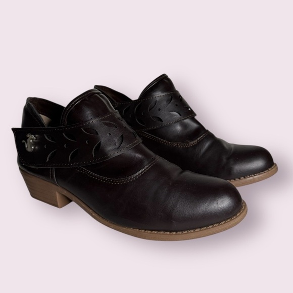 Sadau Dark Brown Leather Ankle Boots 8.5 - Picture 1 of 15